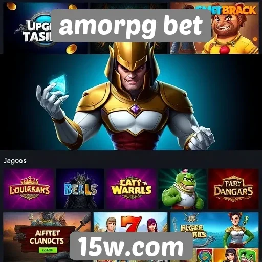 Diversidade de jogos disponíveis na plataforma amorpg bet